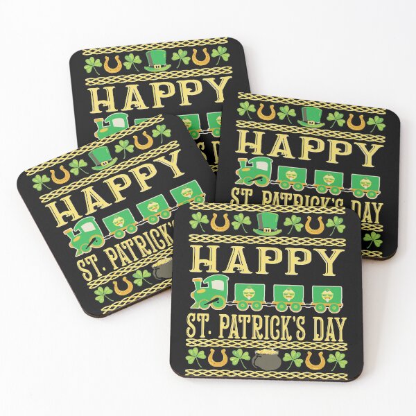 Item preview, Irish Saint Patricks Day Holiday Train designed and sold by WanitaDesign.