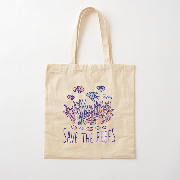 Help Save The Reefs Cotton Tote Bag