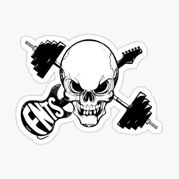 Skull Fitness RockStar Sticker