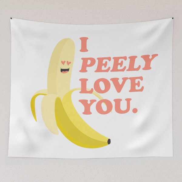 Aperçu de l'œuvre Banane / I Peely Love You créée et vendue par andycdesigns.