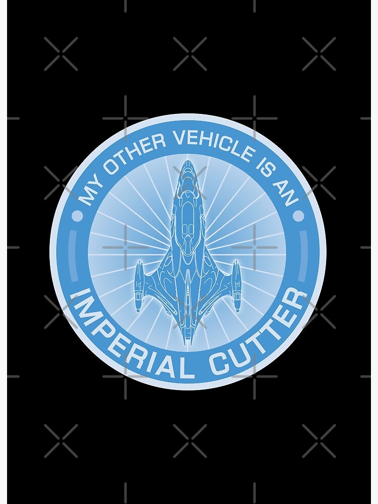 Elite Dangerous Other Vehicle Imperial Cutter Blue Art Board Print By Madjack66 Redbubble