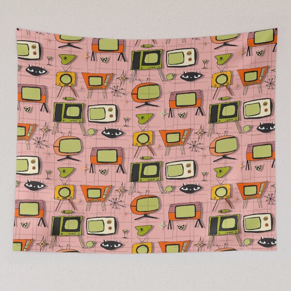 Artikelvorschau, Retro Tv Pink #midcentury entworfen und verkauft von susycosta.