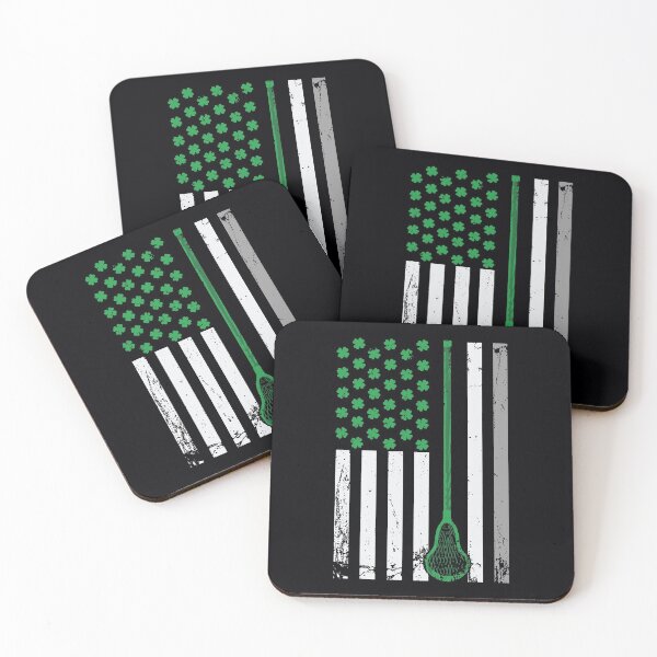 Item preview, Irish Usa American Lacrosse Flag Saint Patricks Day Shamrock designed and sold by WanitaDesign.