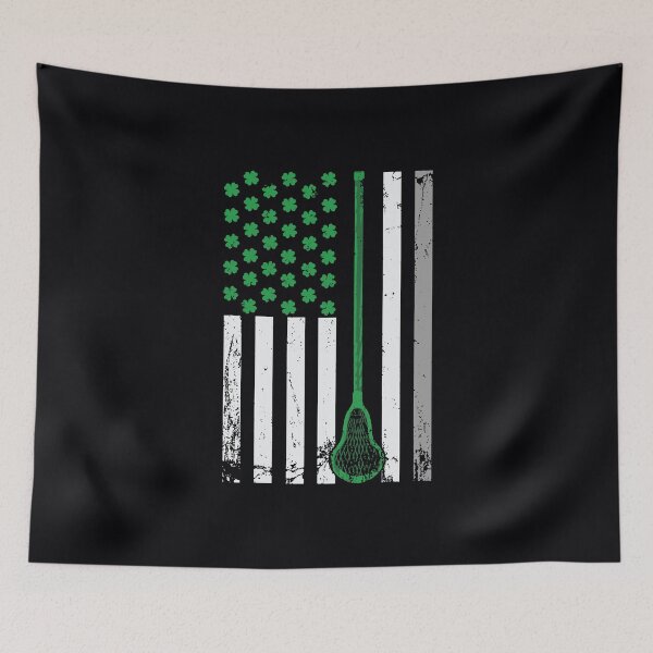 Item preview, Irish Usa American Lacrosse Flag Saint Patricks Day Shamrock designed and sold by WanitaDesign.