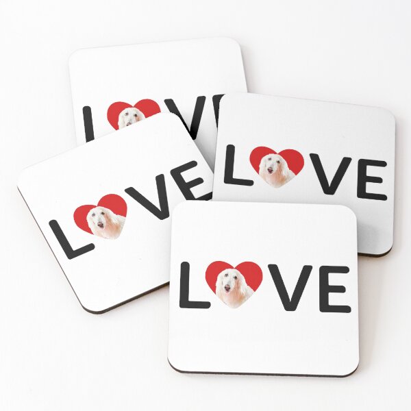 Item preview, I Love You, Afghan Hound Dog in Heart Design - Happy puppy lovers gift designed and sold by BestStuffDepot.