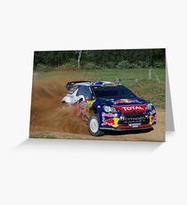 Sebastien Ogier SS12 Rally Australia Greeting Card