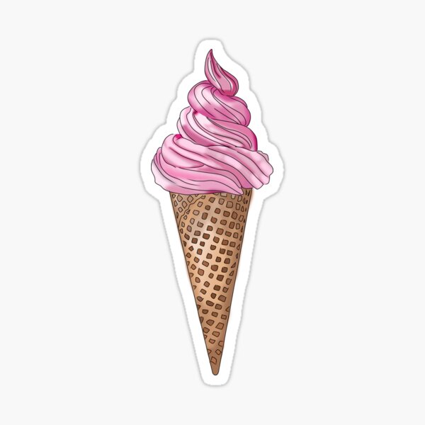 Item preview, strawberry ice cream cone designed and sold by brandon1583.