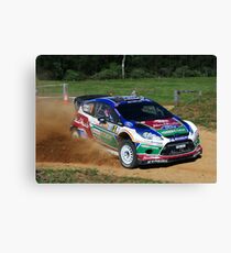 Mikko Hirvonen SS12 Rally Australia Canvas Print