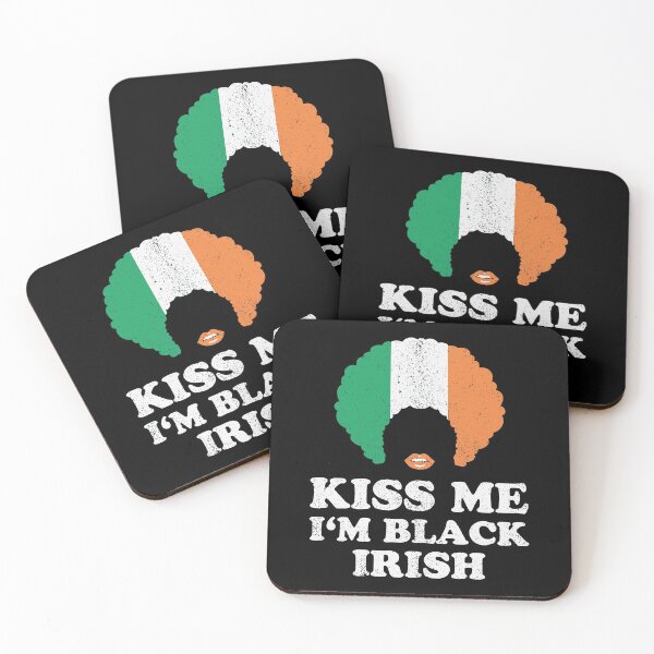 Item preview, Kiss Me I'm Black Irish History Saint Patricks Day 2020 designed and sold by WanitaDesign.