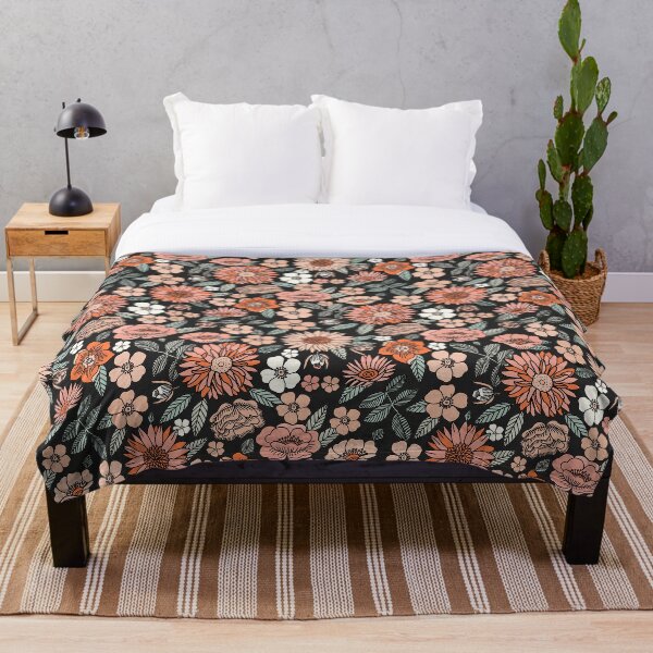 Item preview, 70s flowers - 70s, retro, spring, floral, florals, floral pattern, retro flowers, boho, hippie, earthy, muted designed and sold by charlottewinter.