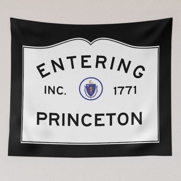Item preview, Entering Princeton Massachusetts - Commonwealth of Massachusetts Road Sign  designed and sold by NewNomads.