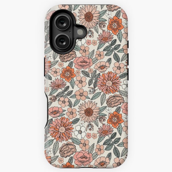 Item preview, 70s flowers - 70s, retro, spring, floral, florals, floral pattern, retro flowers, boho, hippie, earthy, muted designed and sold by charlottewinter.