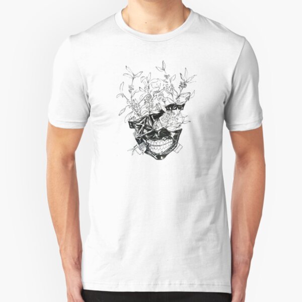 Kaneki Flower Mask Slim Fit T-Shirt