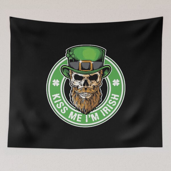 Item preview, Kiss Me I'm Irish Leprechaun Saint Patricks Day designed and sold by WanitaDesign.