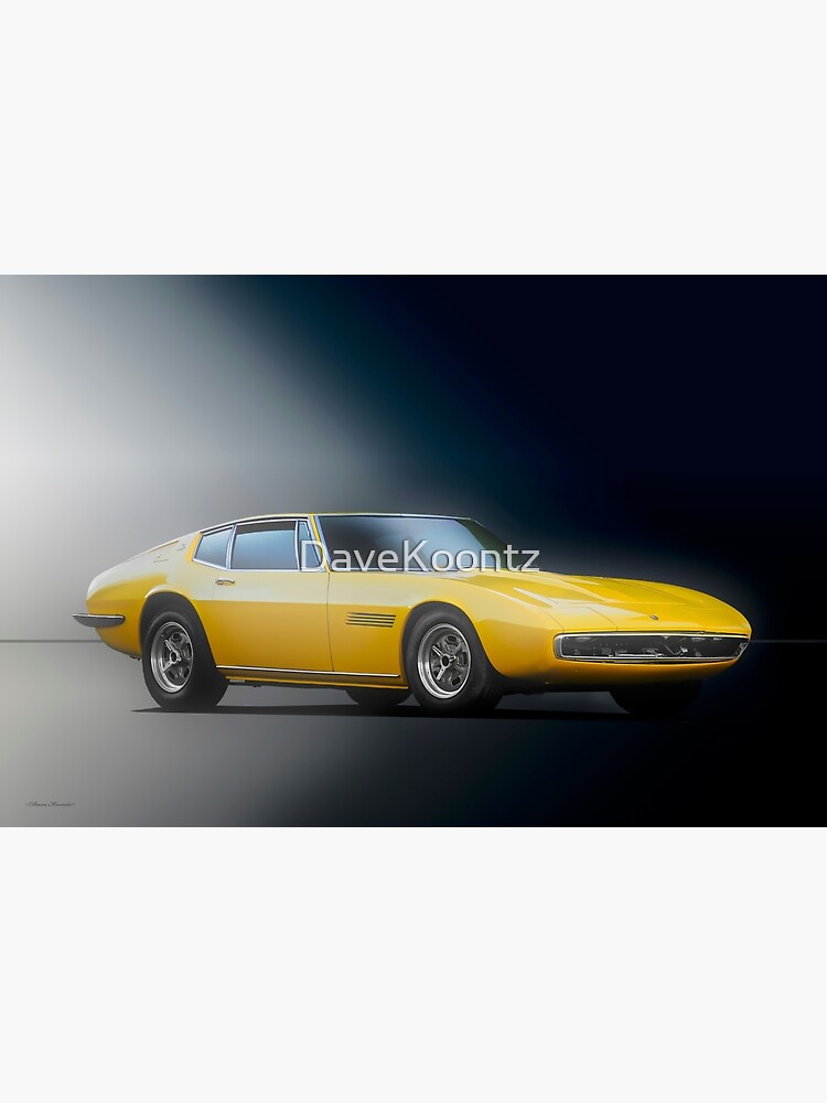 Discover 1967 Maserati Ghilbi Coupe Premium Matte Vertical Poster