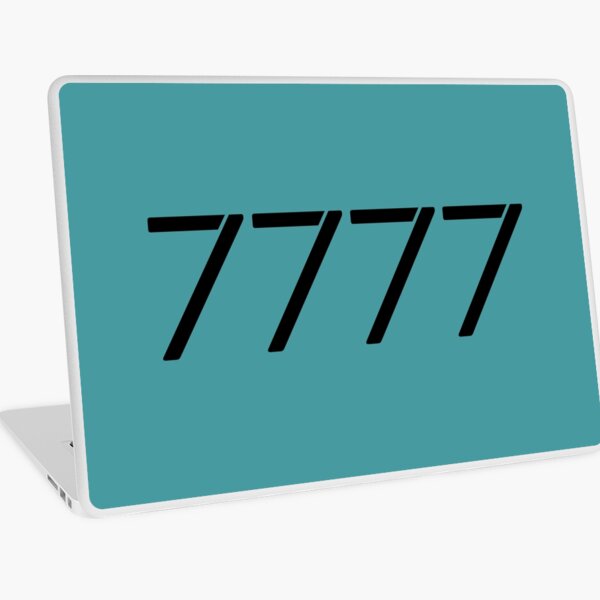 My Angel Number 7777 Laptop Skin