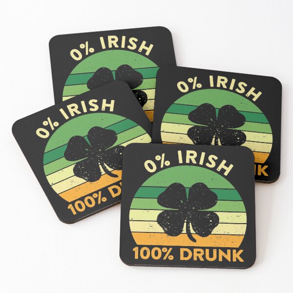 Item preview, Zero Irish 100 Drunk Drinking Saint Patricks Day designed and sold by BallonFlyToSky.