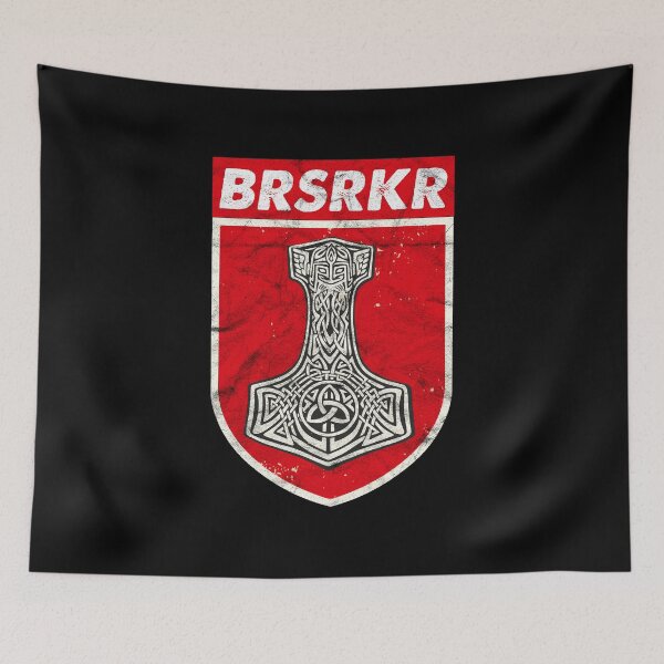 Item preview, Berserker Wikinger Odin Wotan Norse Mythology Mjölnir Odhin design designed and sold by A-Fashion.