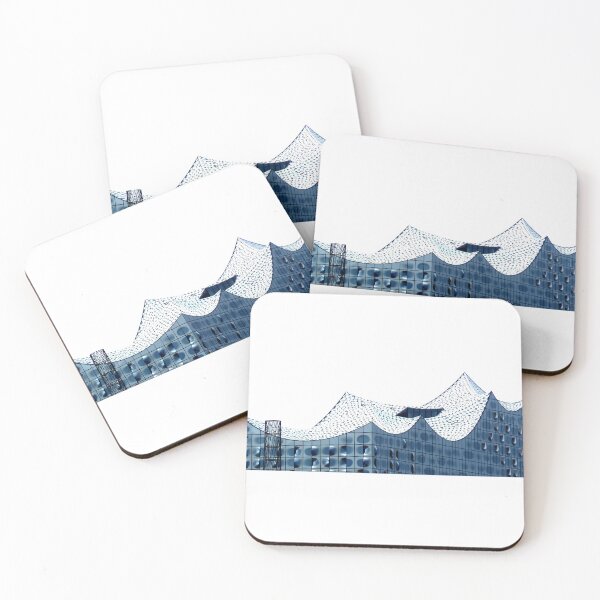 The Elbphilharmonie in Hamburg Coasters (Set of 4)