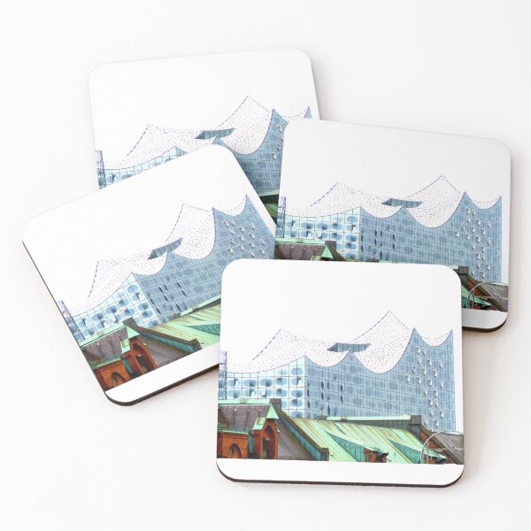 Item preview, The Elbphilharmonie in Hamburg behind the historical Buildings designed and sold by Imi Koetz.