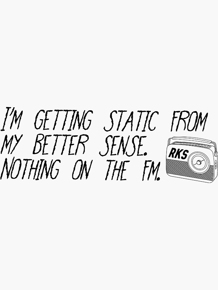 "Rainbow Kitten Surprise Hide Lyrics" Sticker for Sale by loosecanon