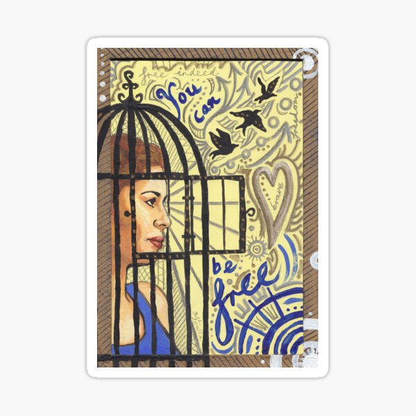Be Free (card) Sticker