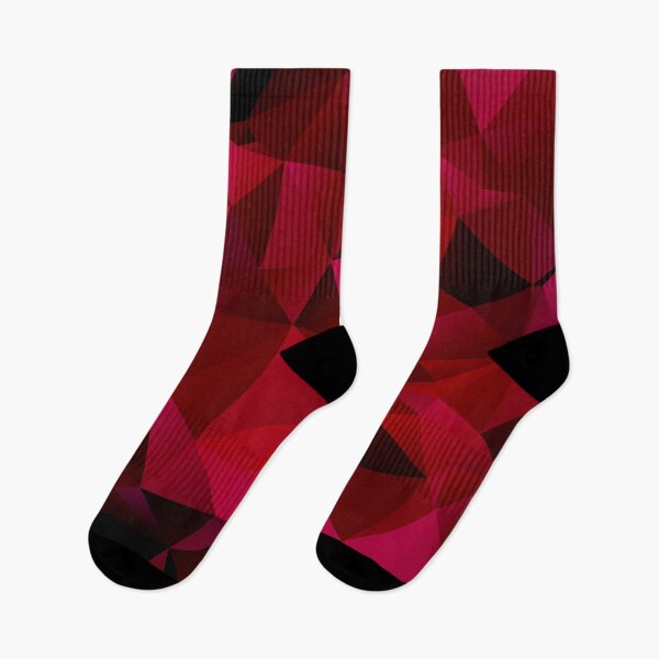 Item preview, Polygon abstract reds black geometric pattern designed and sold by fuzzyfox.