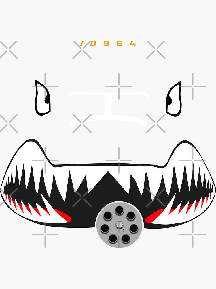 "A 10C Warthog Nose Art" Sticker for Sale by Liamss | Redbubble
