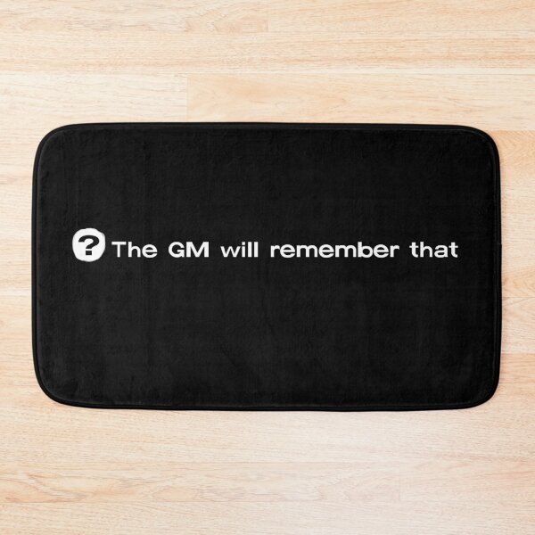 Item preview, The GM will remember that designed and sold by cumberqueen.
