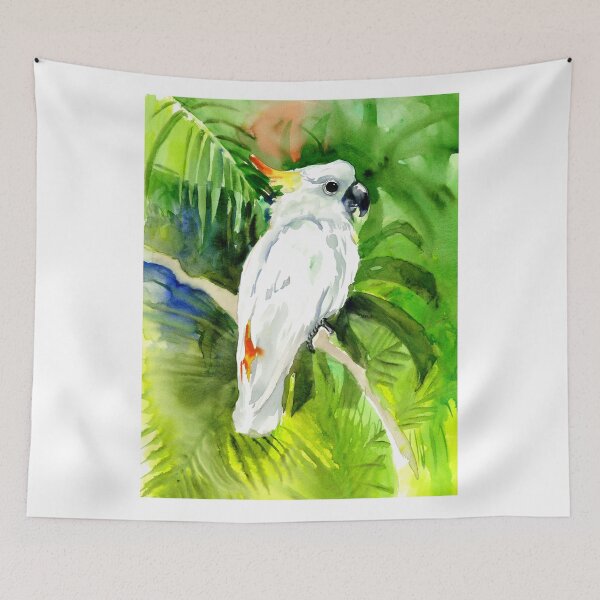 Item preview, White Cockatoo in the Jungle designed and sold by surenart.