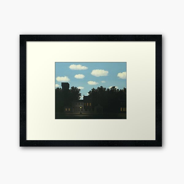 Empire of light - Rene Magritte Framed Art Print