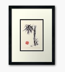 "Gray Morning" Huntington Library & Gardens Plein Air drawing/painting Framed Print