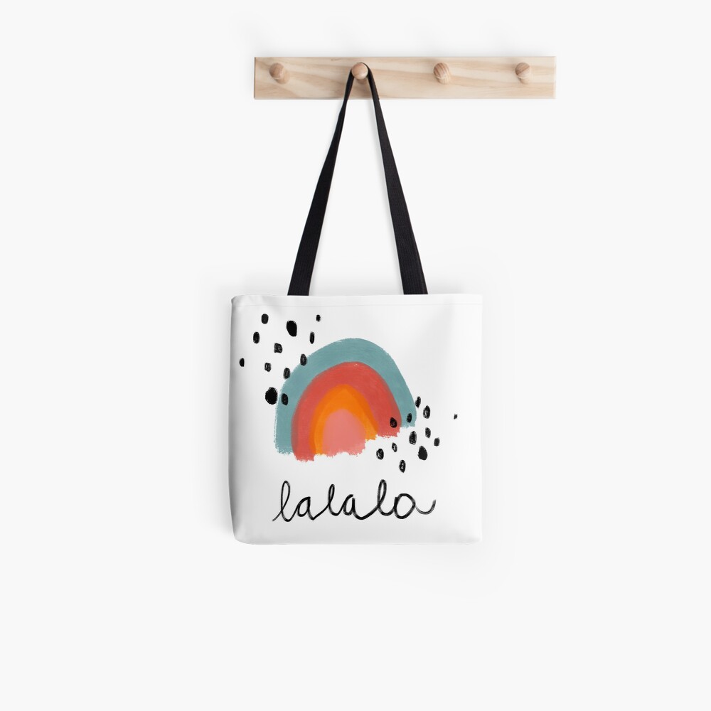 Happy rainbow in pastel colors Tote Bag