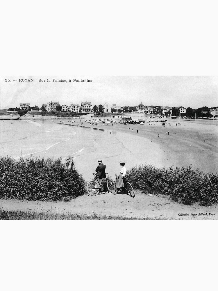 Aperçu 7 sur 7. T-shirt classique avec l'œuvre Plage de Pontaillac à la Belle Époque créée et vendue par Richet.