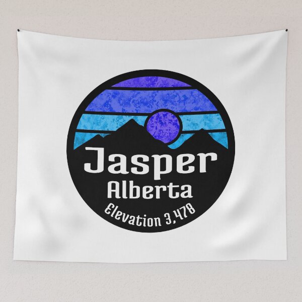 Item preview, Ski Jasper Alberta Canada Skiing Hiking Camping designed and sold by DESTINATIONS DECAL.