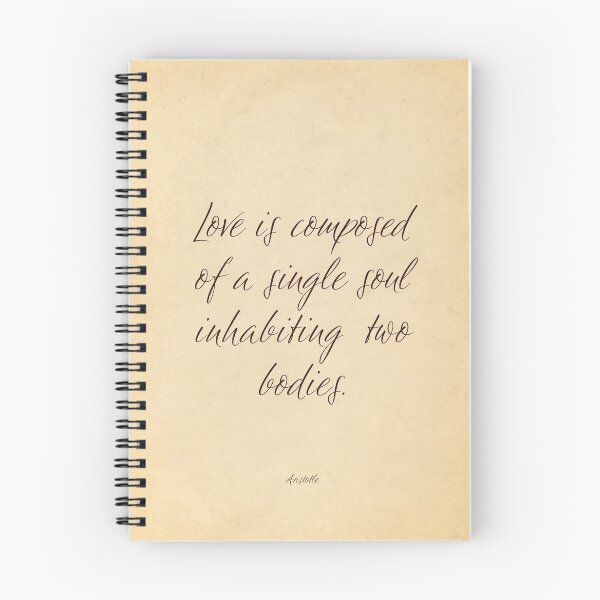 Item preview, Love is composed of a single soul inhabiting two bodies - Aristotle designed and sold by calligraphygfx.