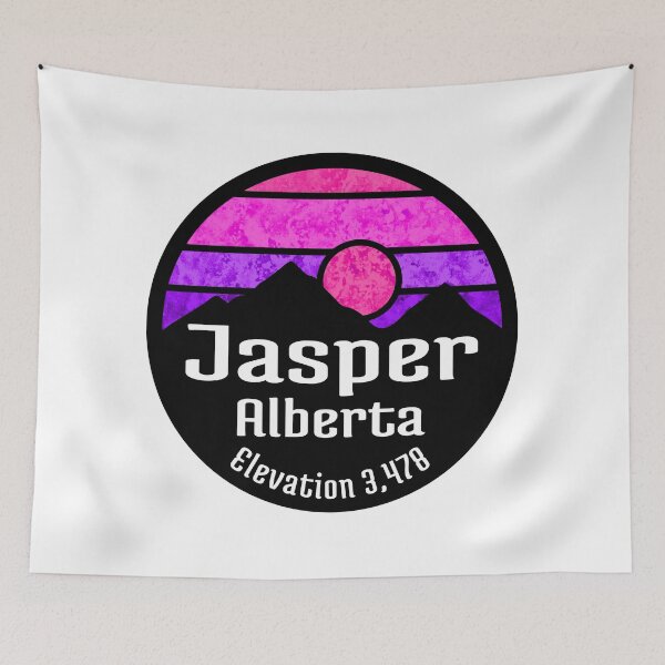 Item preview, Ski Jasper Alberta Canada Skiing Hiking Camping designed and sold by DESTINATIONS DECAL.