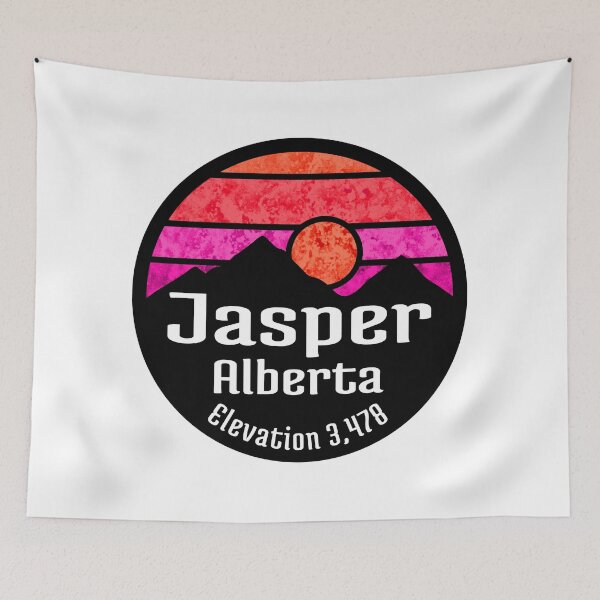 Item preview, Ski Jasper Alberta Canada Skiing Hiking Camping designed and sold by DESTINATIONS DECAL.