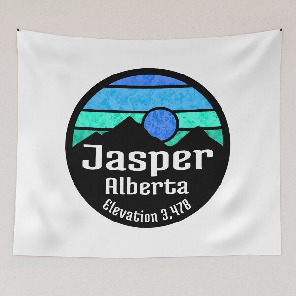 Item preview, Ski Jasper Alberta Canada Skiing Hiking Camping designed and sold by DESTINATIONS DECAL.