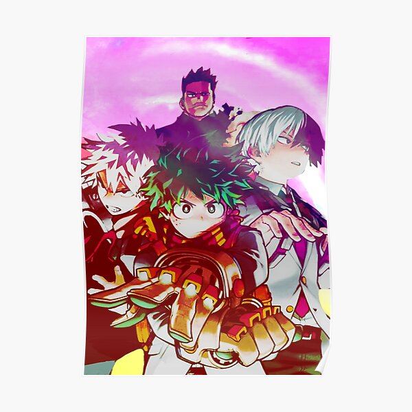 Bnha Edit Posters For Sale Redbubble