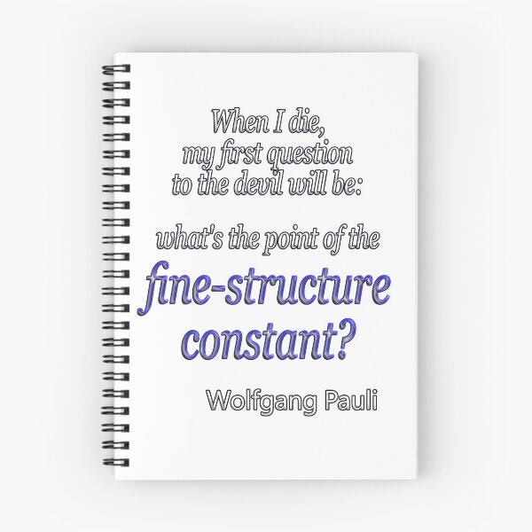 Item preview, Wolfgang Pauli fine structure constant designed and sold by GePadeSign.