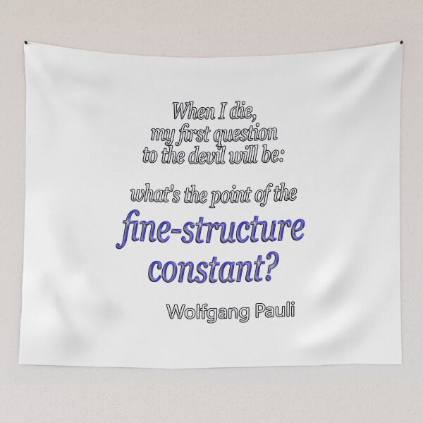 Item preview, Wolfgang Pauli fine structure constant designed and sold by GePadeSign.