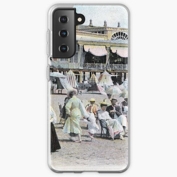 Plage de Pontaillac à la Belle Époque Coque souple Samsung Galaxy