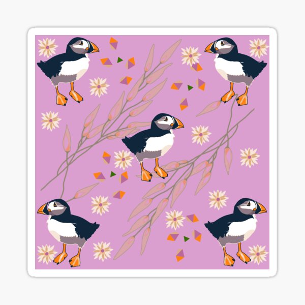 Exotic Animals collection - Puffins Sticker