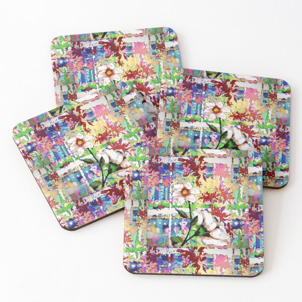 Item preview, Flowers and plaid designed and sold by Julia Grammer-Begley.