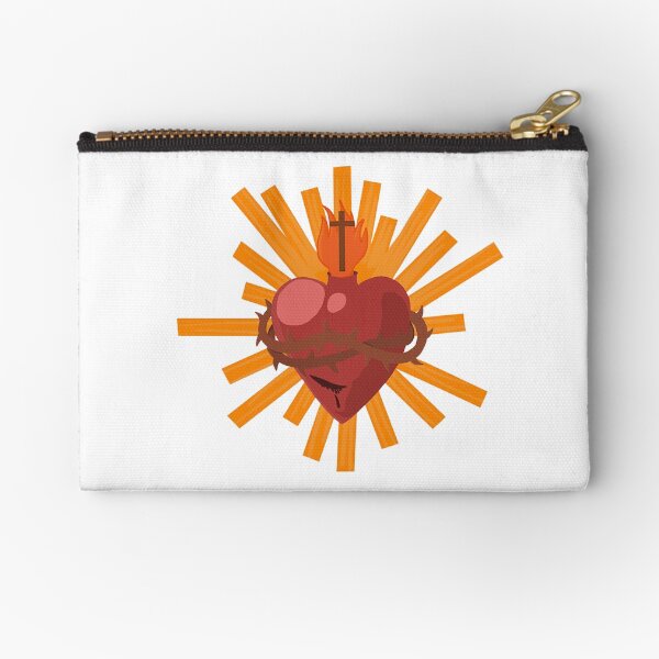 Sacred Heart Zipper Pouch
