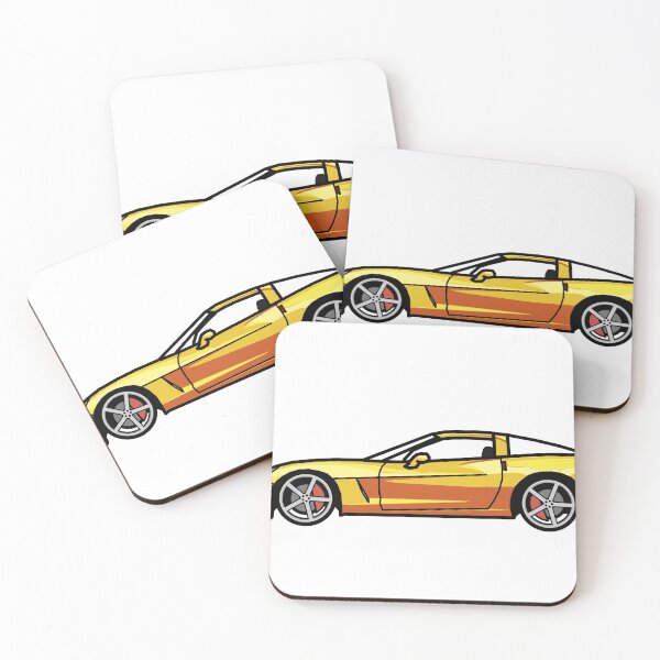 Item preview, Chevrolet corvette C6 Velocity Yellow Digital painting designed and sold by antipc.