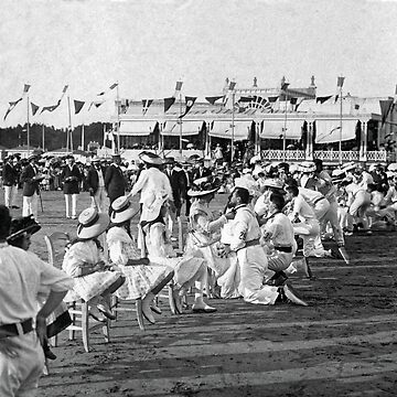 Aperçu de l'œuvre Plage de Pontaillac à la Belle Époque de Francois Richet