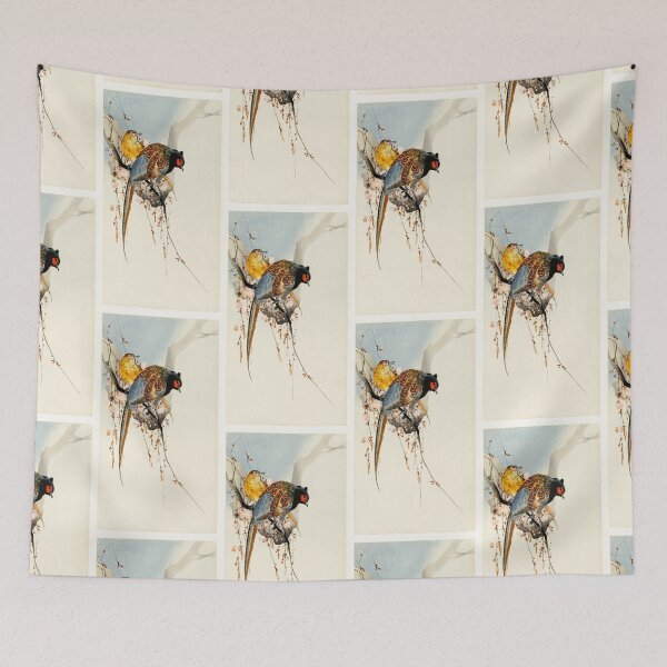 Item preview, Pheasant oriental artwork designed and sold by Vintage Designs +.