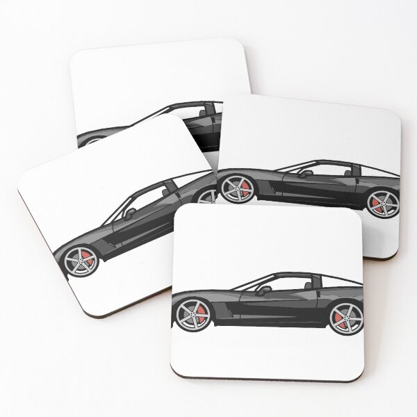 Item preview, Chevrolet Corvette C6 Black Digital Painting designed and sold by antipc.